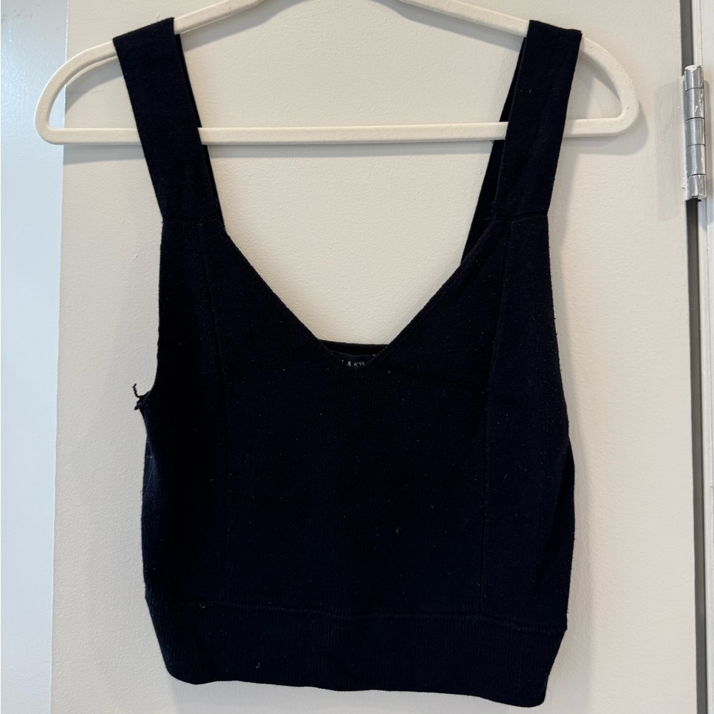 Kendall & Kylie Black Cropped Tank